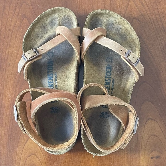 Birkenstock Women’s Yara Tan Leather Strap Sandals | EU 36 - Picture 5 of 6